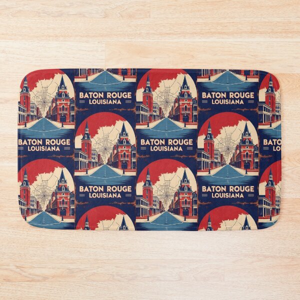 Item preview, Baton Rouge Louisiana 1950s USA Vintage Travel Tourism designed and sold by TravelersGems.