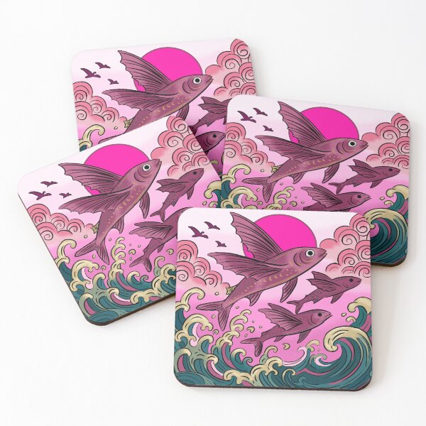 Item preview, Flying Fish Over Waves designed and sold by MartynaKanik.
