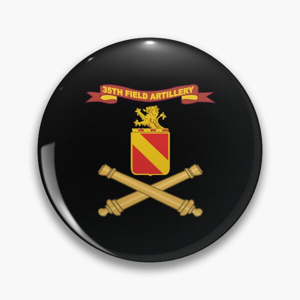 Item preview, Army - 35th Field Artillery w Ribbon - Br X 300 designed and sold by Military Insignia Products.