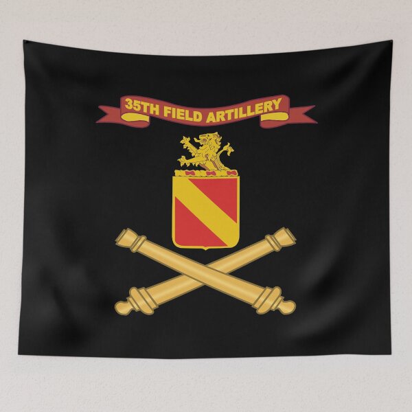 Item preview, Army - 35th Field Artillery w Ribbon - Br X 300 designed and sold by Military Insignia Products.