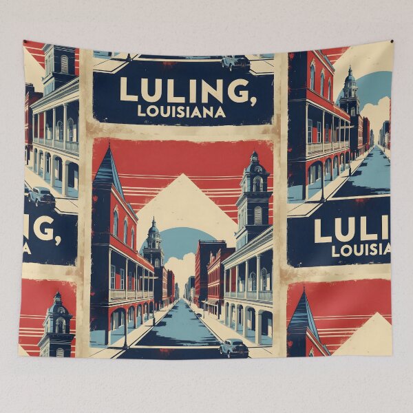 Item preview, Luling Louisiana 1950s USA Vintage Travel Tourism designed and sold by TravelersGems.