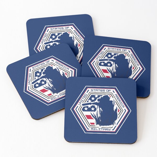 Item preview, U.S. Military Soldier Hexagon Emblem – Patriotic American Flag Sniper Silhouette Design for Veterans & Proud Patriots designed and sold by GFamilyC.