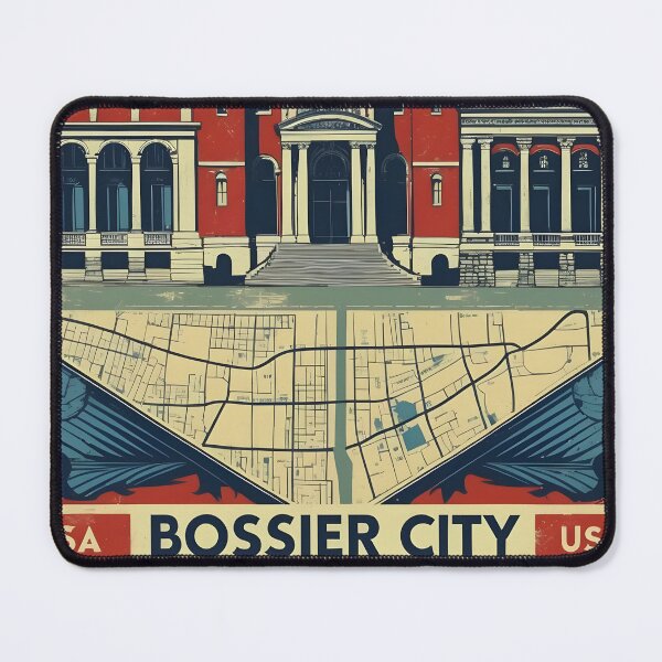 Item preview, Bossier City Louisiana 1950s USA Vintage Travel Tourism designed and sold by TravelersGems.