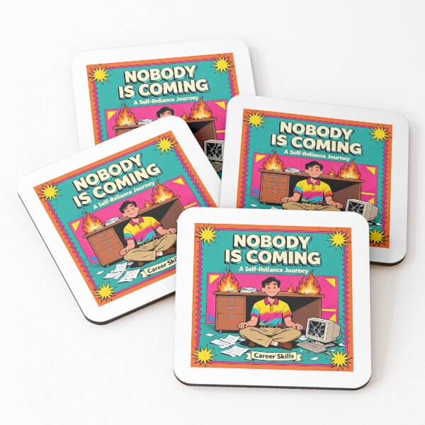 Item preview, Nobody Is Coming VHS - 90s Retro Dark Humor Art designed and sold by PictorialWhimsy.