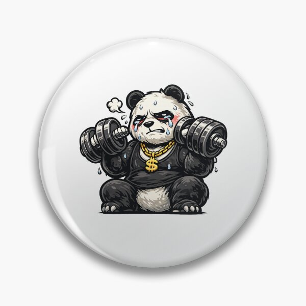 Item preview, Strong Panda Hiding Pain designed and sold by UrbanAnimalLab.