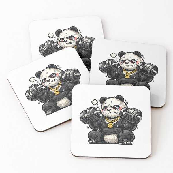Item preview, Strong Panda Hiding Pain designed and sold by UrbanAnimalLab.