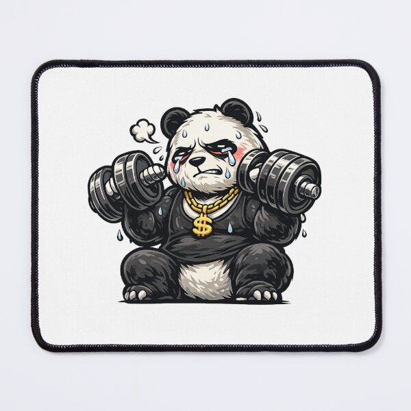 Item preview, Strong Panda Hiding Pain designed and sold by UrbanAnimalLab.