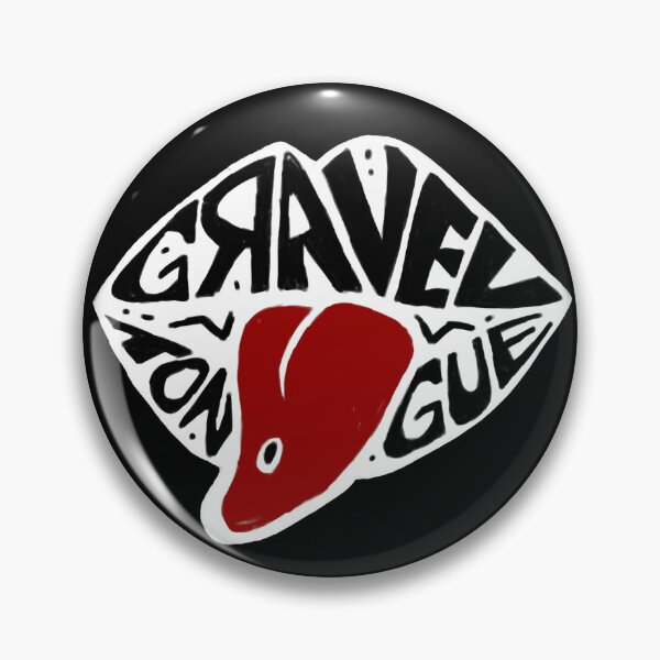 Item preview, gravel tongue logo colour reverse designed and sold by MadiMoo.