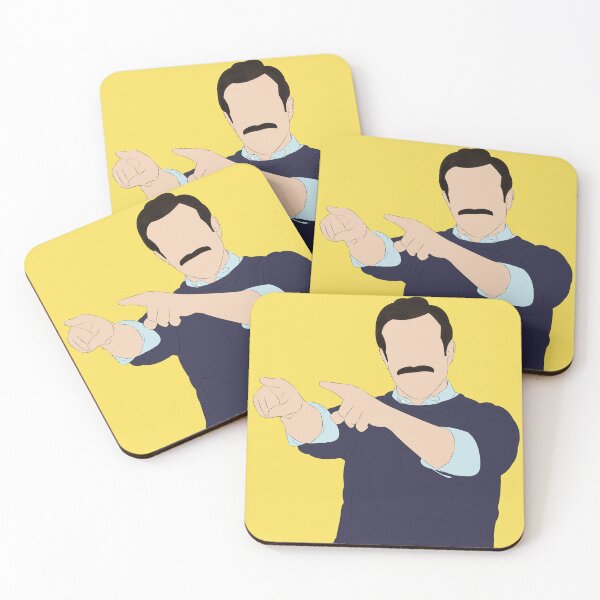Artikelvorschau, Coach Lasso Fan Art Portrait entworfen und verkauft von Still Silhouette.