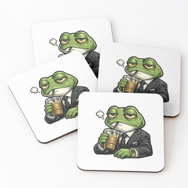 Item preview, Tired Frog Surviving Work Life designed and sold by UrbanAnimalLab.