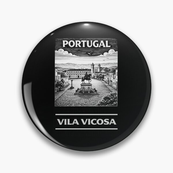 Item preview, Vila Vicosa Portugal Linocut Style  designed and sold by Thistle-TShop.