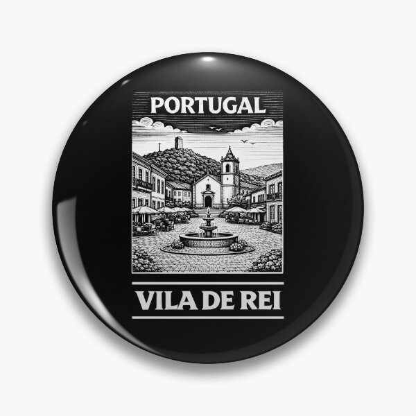 Item preview, Vila de Rei Portugal Linocut Style  designed and sold by Thistle-TShop.