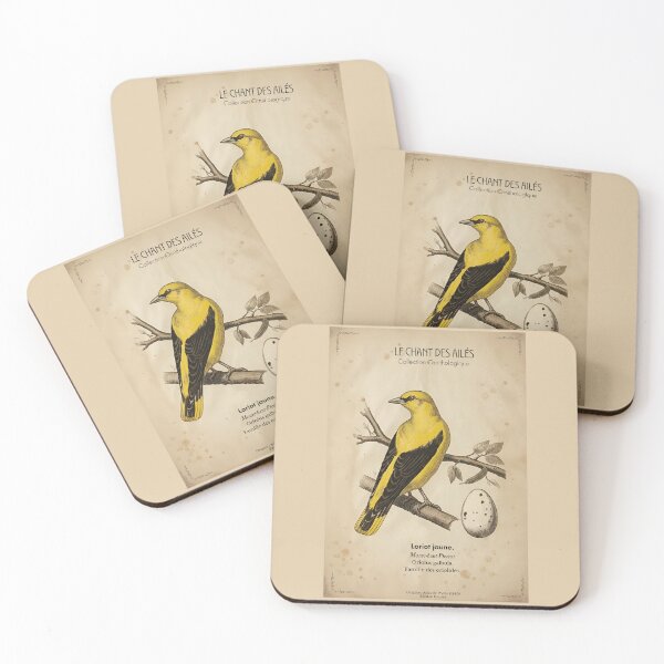 Item preview, Golden Oriole - Vintage Bird Illustration from 19th Century Atlas Print designed and sold by Jeeklsdotcom.