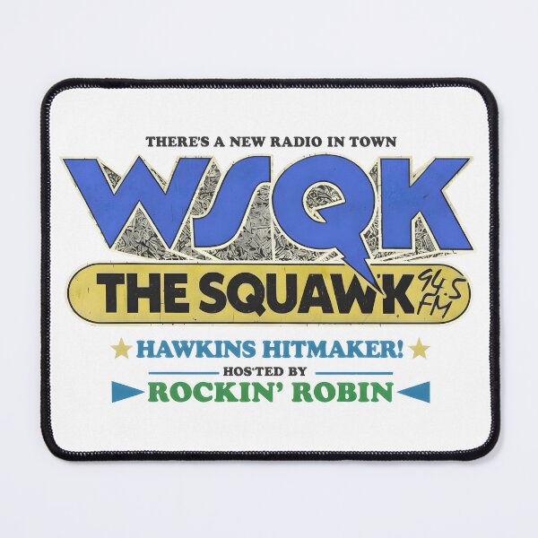 Item preview, Vintage Stranger WSQK The Squawk 94.5 FM Radio T-Shirt designed and sold by MikaylaThomps.