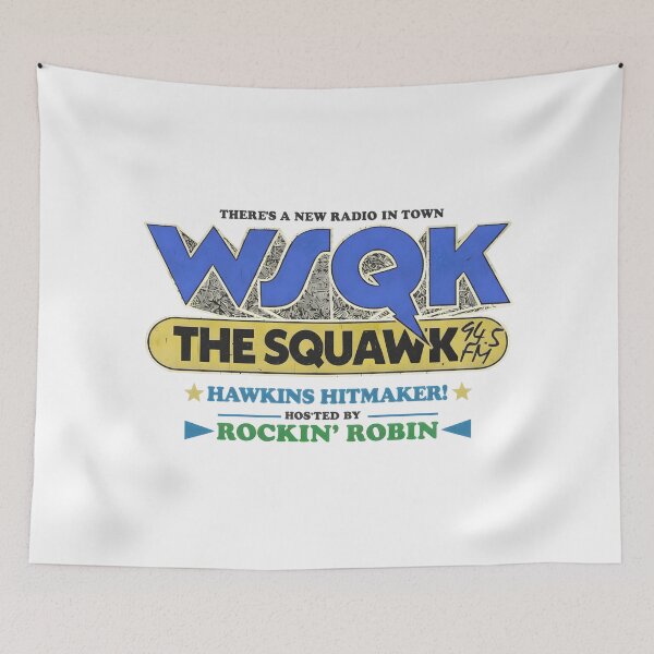 Item preview, Vintage Stranger WSQK The Squawk 94.5 FM Radio T-Shirt designed and sold by MikaylaThomps.