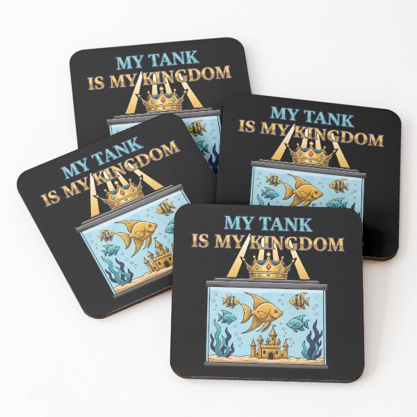 Item preview, Funny Aquarium Fish Tank T-shirt  - My Tank Is My Kingdom designed and sold by TankTherapyArt.