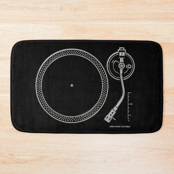 Item preview, Direct Drive Turntable Blueprint – Minimal DJ Vinyl Art designed and sold by Bulografik.