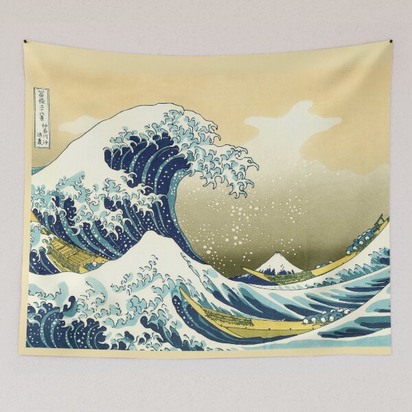 Item preview, HD. The Great Wave Off Kanagawa, by K. Hokusai . HIGH DEFINITION - Original colors designed and sold by MINDTHECHERRY.