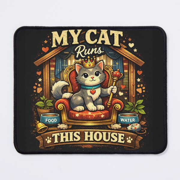 Item preview, My Cat Runs This House designed and sold by STUDIO2026.