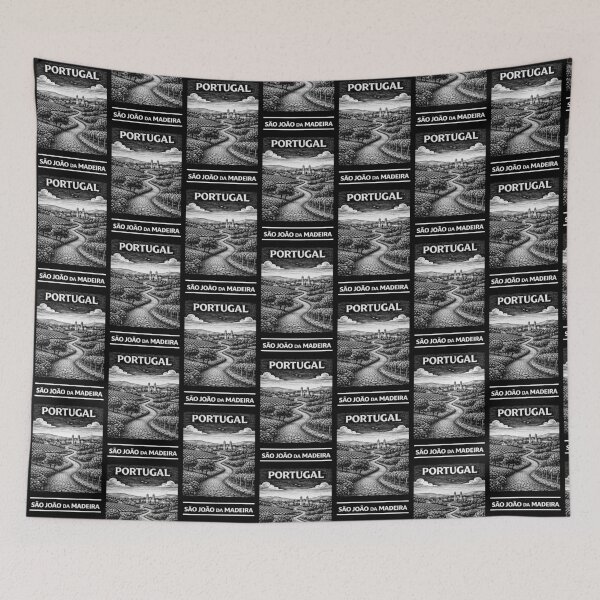 Item preview, Sao Joao da Madeira Portugal Linocut Style  designed and sold by Thistle-TShop.