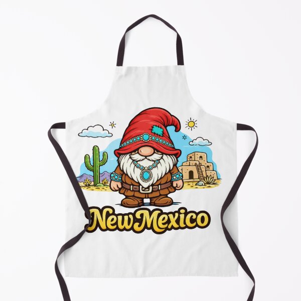Item preview, Southwestern Gnome with Turquoise Jewelry – New Mexico Desert Art designed and sold by Moriarty's Digital Visions.
