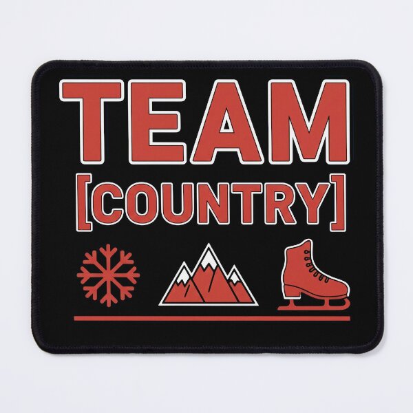 Item preview, Team Country Custom Winter Sports Fan Gear designed and sold by MOFAPPAREL.