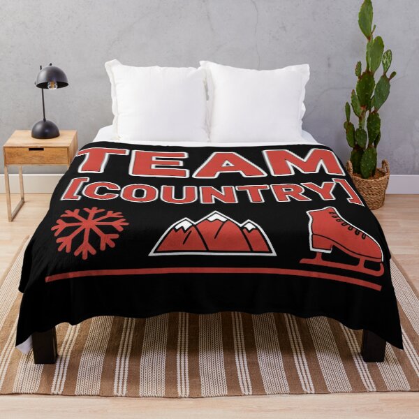 Item preview, Team Country Custom Winter Sports Fan Gear designed and sold by MOFAPPAREL.