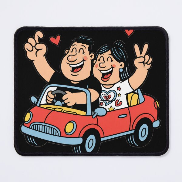 Item preview, Love on the Road: Big Hand Cartoon Vector designed and sold by LineLoo.