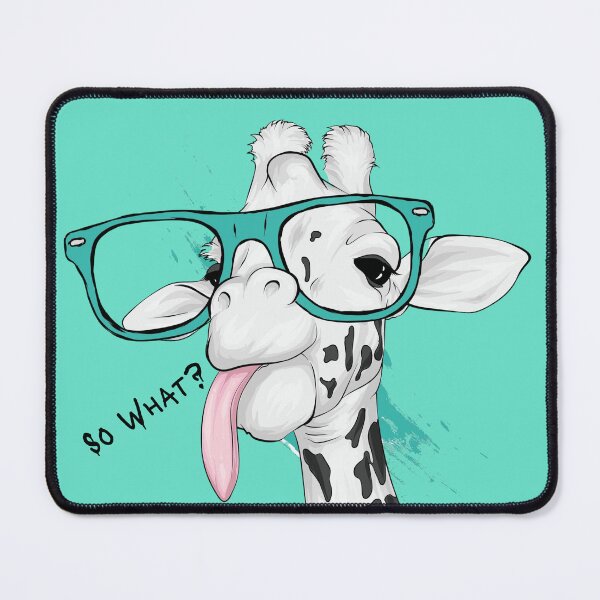 Item preview, So What? - Giraffe with Glasses designed and sold by MMPrintsDesign.