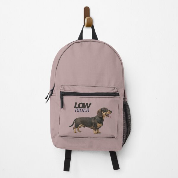 Item preview, Funny Low Rider Dachshund - Retro Wiener Dog Art designed and sold by LUV PAWSIA.