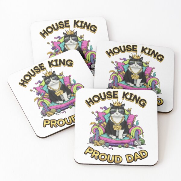 Item preview, House King Cat - Proud Dad! designed and sold by JonathanP514.