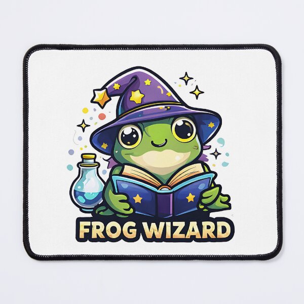 Item preview, Frog Wizard – Cute Cartoon Magic Frog Design for Stickers, Shirts, Mugs & More designed and sold by KaziTaohid.