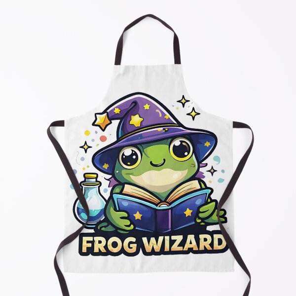 Item preview, Frog Wizard – Cute Cartoon Magic Frog Design for Stickers, Shirts, Mugs & More designed and sold by KaziTaohid.