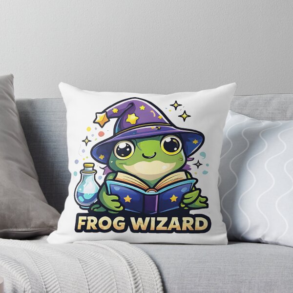 Item preview, Frog Wizard – Cute Cartoon Magic Frog Design for Stickers, Shirts, Mugs & More designed and sold by KaziTaohid.