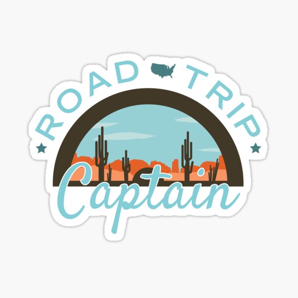 Road Trip Captain Sticker