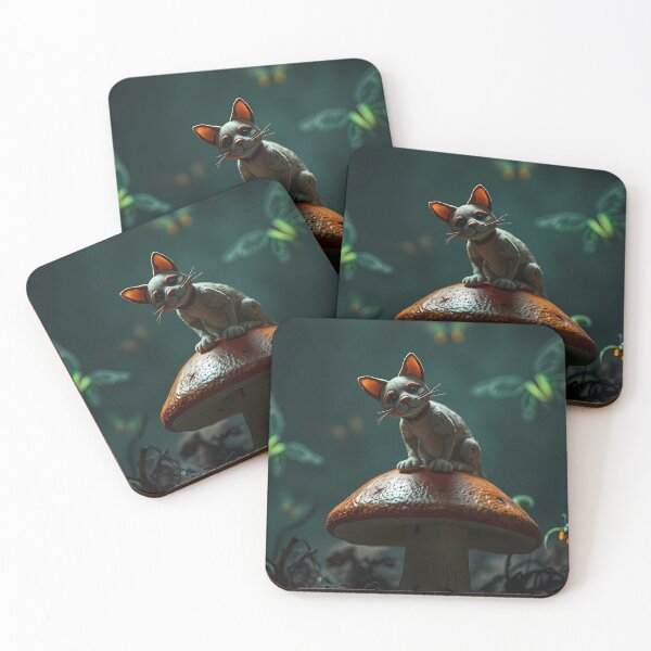 Item preview, Cat on a Mushroom designed and sold by cuprum.