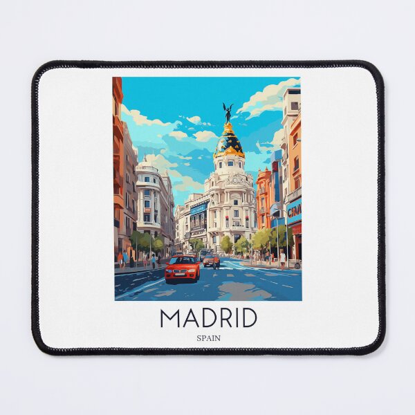 Item preview, A Pop Art Travel Print of Madrid - Spain designed and sold by StudioRedKoala.