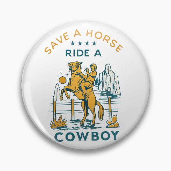Item preview, Save A Horse Ride A Cowboy - Vintage Western Rodeo Bucking Bronco designed and sold by Prime legend .