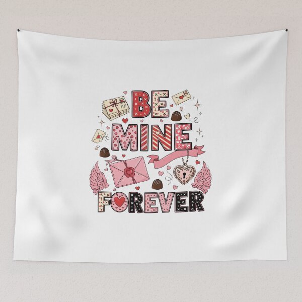 Item preview, Be Mine Forever Vintage Valentine Love Letters Graphic designed and sold by StellasRealm.