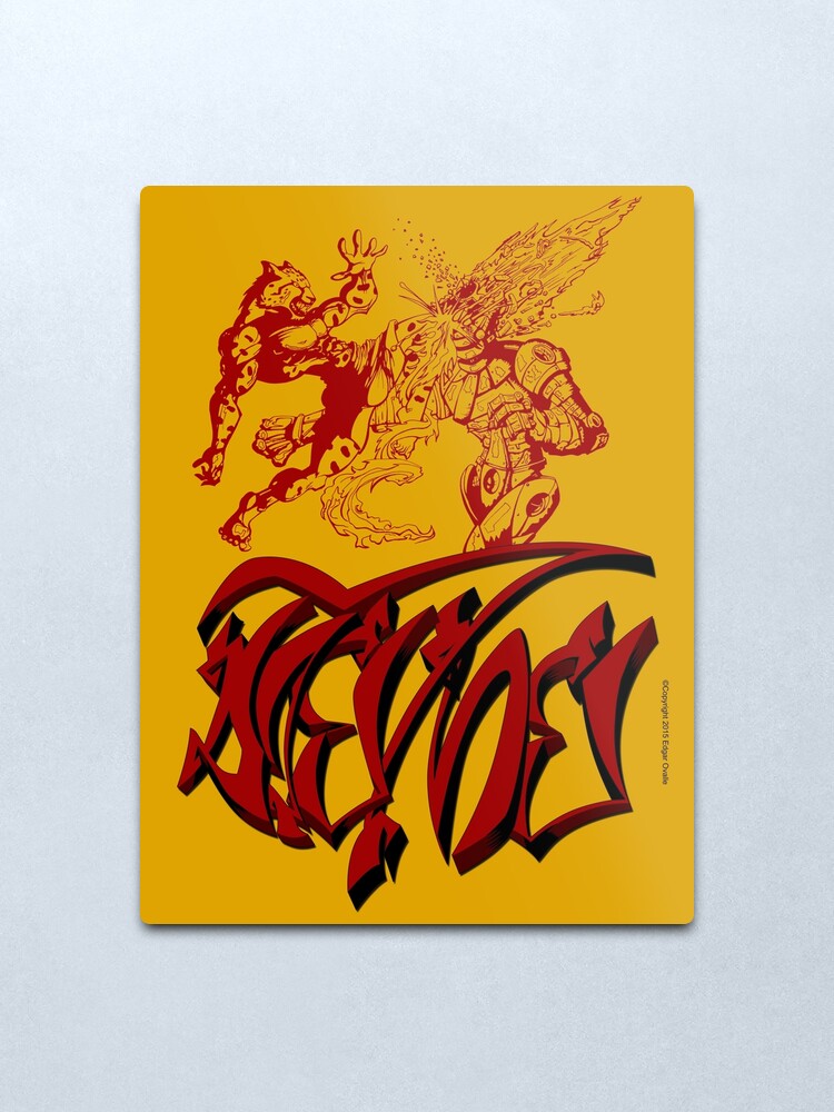 Alternate view of Muay Thai Cheetah vs Boxer Robot Metal Print