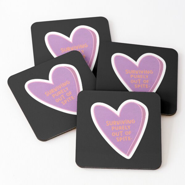 Item preview, Surviving Purely Out Of Spite Heart - Sarcastic Candy Heart Funny Quote designed and sold by Prime legend .