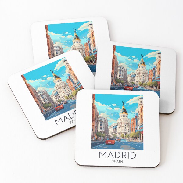 Item preview, A Pop Art Travel Print of Madrid - Spain designed and sold by StudioRedKoala.
