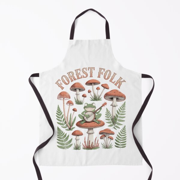Artikelvorschau, Waldvolk – Frosch spielt Banjo auf Pilz – Goblincore-Kunst entworfen und verkauft von Ashley critters.