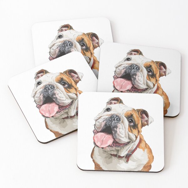 Item preview, Playful Bulldog Tongue Out Portrait designed and sold by LawleyKingdom.