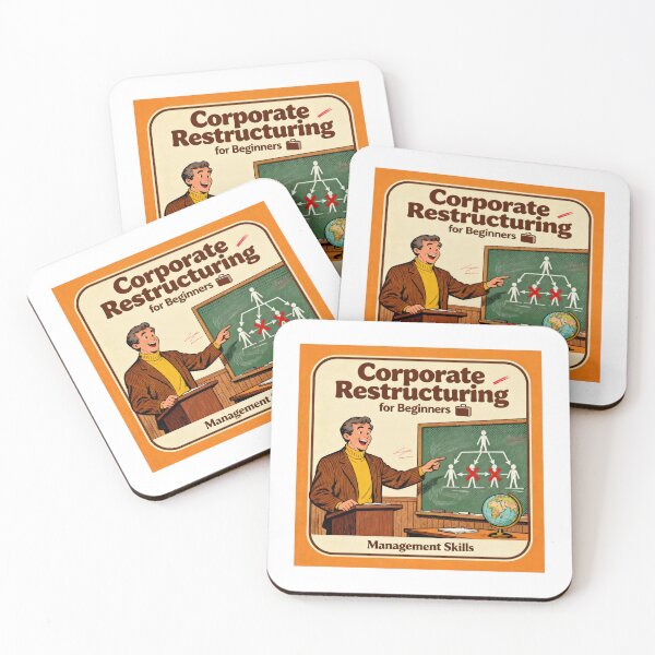 Item preview, Corporate Restructuring Retro Office - Dark Humor Art designed and sold by PictorialWhimsy.