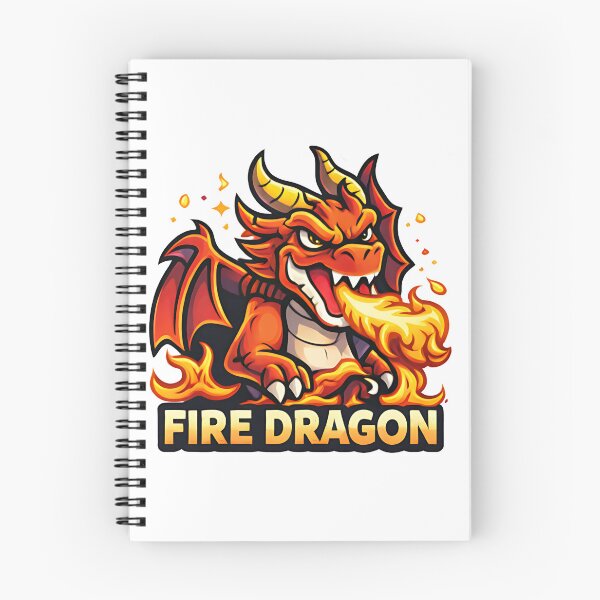 Item preview, Fire Dragon – Fierce Cartoon Dragon Design for T-Shirts, Stickers, Mugs & More designed and sold by KaziTaohid.
