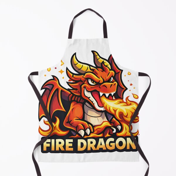 Item preview, Fire Dragon – Fierce Cartoon Dragon Design for T-Shirts, Stickers, Mugs & More designed and sold by KaziTaohid.