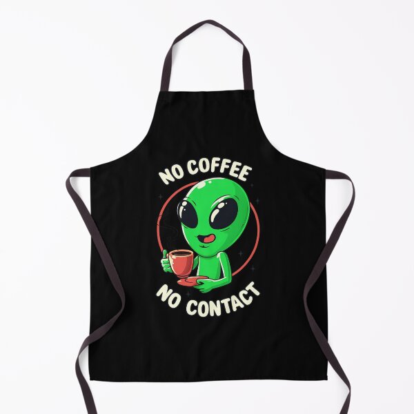 Item preview, No Coffee No Contact Alien - Funny Green Martian Morning Caffeine designed and sold by Prime legend .