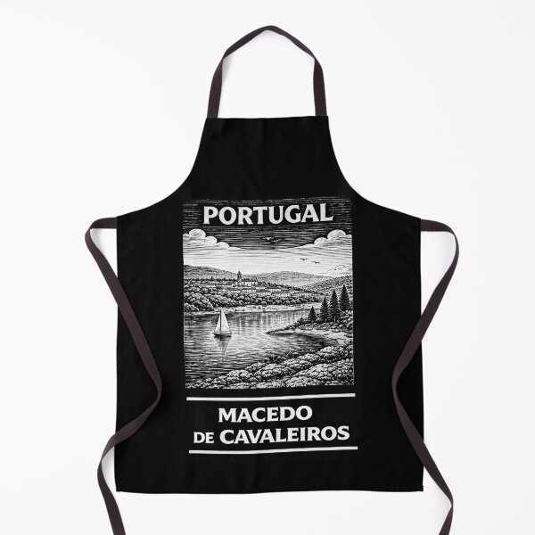 Item preview, Macedo de Cavaleiros Portugal Linocut Style  designed and sold by Thistle-TShop.