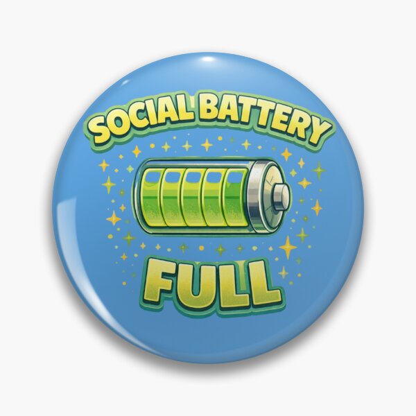 Item preview, Social Battery Full – Energy Meter Funny Aesthetic Shirt designed and sold by Tookiester.